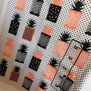Pineapple print tee/top